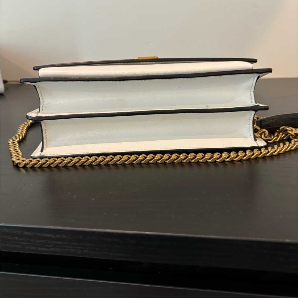 Yves Saint Laurent Black and Gold Chain Shoulder Sunset Bag - Picture 5 of 7